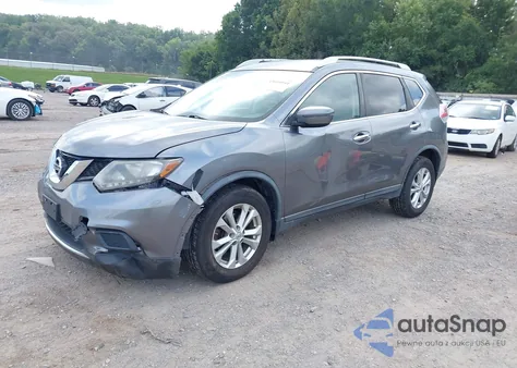 2016 Nissan Rogue Sv z USA, uszkodzony, nr VIN KNMAT2MTXGP651469